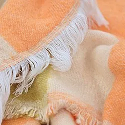 Viltit - Villasekoiteplaid - Audrey Check (beige/keltainen/oranssi)