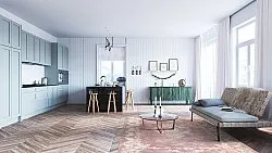 Wilton-matto - Nefta (vaaleanpunainen)