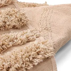 Pyöreät matot - Cazorla Natural Cotton Shaggy (beige)