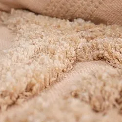 Pyöreät matot - Cazorla Natural Cotton Shaggy (beige)