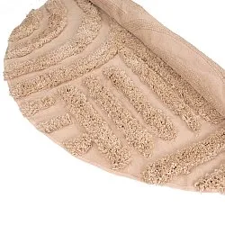 Pyöreät matot - Cazorla Natural Cotton Shaggy (beige)