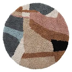 Pyöreät matot - Cefalu Natural Cotton Shaggy (multi)