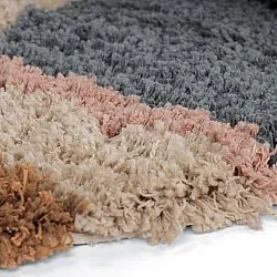 Pyöreät matot - Cefalu Natural Cotton Shaggy (multi)