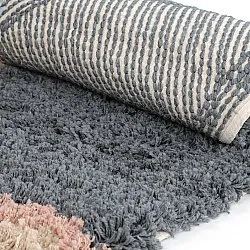 Pyöreät matot - Cefalu Natural Cotton Shaggy (multi)