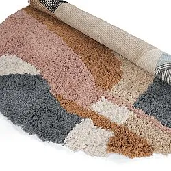 Pyöreät matot - Cefalu Natural Cotton Shaggy (multi)