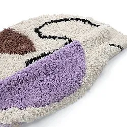 Pyöreät matot - Naousa Natural Cotton Shaggy (multi)