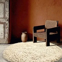 Pyöreät matot - Aliste Wool Shaggy (alabaster gleam)