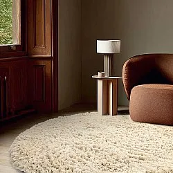 Pyöreät matot - Aliste Wool Shaggy (alabaster gleam)