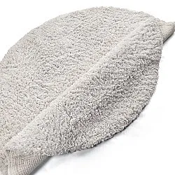 Pyöreät matot - Combarro Solid Cotton Shaggy (kerma)