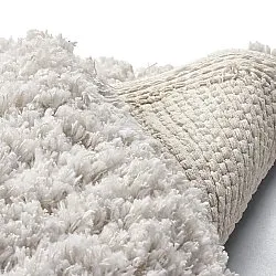 Pyöreät matot - Combarro Solid Cotton Shaggy (kerma)
