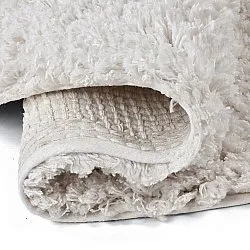 Pyöreät matot - Combarro Solid Cotton Shaggy (kerma)