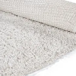 Pyöreät matot - Combarro Solid Cotton Shaggy (kerma)