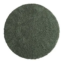 Pyöreät matot - Combarro Solid Cotton Shaggy (vihreä)