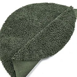 Pyöreät matot - Combarro Solid Cotton Shaggy (vihreä)