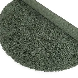 Pyöreät matot - Combarro Solid Cotton Shaggy (vihreä)