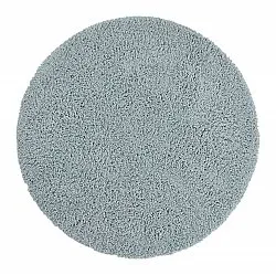 Pyöreät matot - Combarro Solid Cotton Shaggy (vaaleansininen)