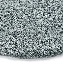 Pyöreät matot - Combarro Solid Cotton Shaggy (vaaleansininen)