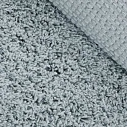 Pyöreät matot - Combarro Solid Cotton Shaggy (vaaleansininen)