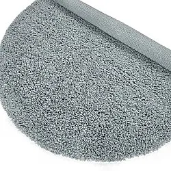 Pyöreät matot - Combarro Solid Cotton Shaggy (vaaleansininen)