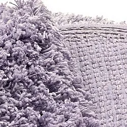 Pyöreät matot - Combarro Solid Cotton Shaggy (vaalea violetti)