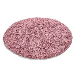 Pyöreät matot - Combarro Solid Cotton Shaggy (vaaleanpunainen)
