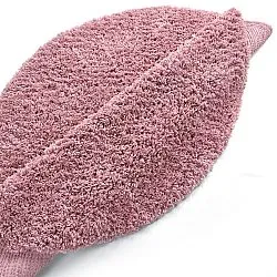 Pyöreät matot - Combarro Solid Cotton Shaggy (vaaleanpunainen)