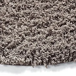 Pyöreät matot - Combarro Solid Cotton Shaggy (taupe)