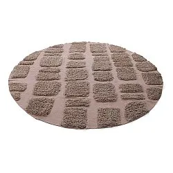 Pyöreät matot - Otranto Natural Cotton Shaggy (taupe)