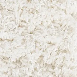 Pyöreät matot - Sivota Natural Cotton Shaggy (luonnonvalkoinen)