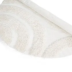 Pyöreät matot - Sivota Natural Cotton Shaggy (luonnonvalkoinen)