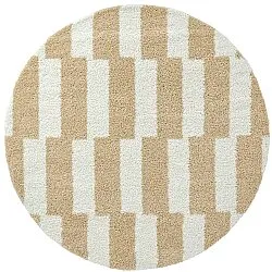 Pyöreä matot - Tamri (beige/valkoinen)