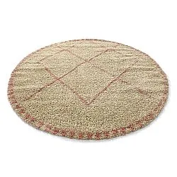 Pyöreä matot - Tiznit (beige/pinkki)