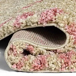 Pyöreä matot - Tiznit (beige/pinkki)