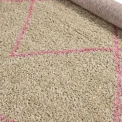 Pyöreä matot - Tiznit (beige/pinkki)