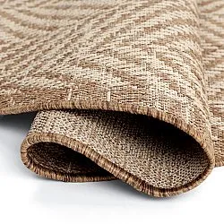 Pyöreät matot - Indoor/Outdoor Donora (ruskea)