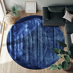 Pyöreä matto - Jodhpur Special Luxury Edition Viskoosi (sininen)