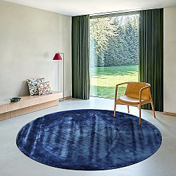 Pyöreä matto - Jodhpur Special Luxury Edition Viskoosi (sininen)