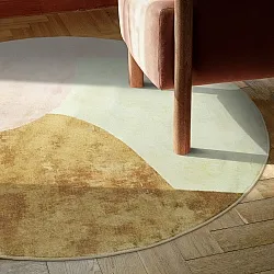 Pyöreät matot - Lazio (beige/vaaleanpunainen)