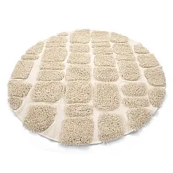 Pyöreät matot - Otranto Natural Cotton Shaggy (luonnonvalkoinen)