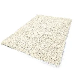 Ryijymatot - Fassale Hand Woven Wool Shaggy (valkoinen)