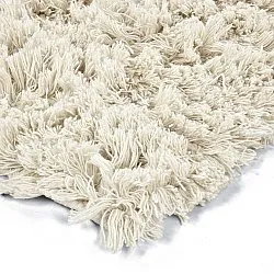 Ryijymatot - Fassale Hand Woven Wool Shaggy (valkoinen)