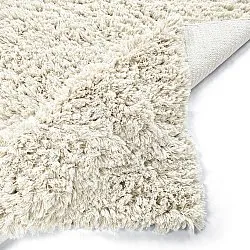 Ryijymatot - Fassale Hand Woven Wool Shaggy (valkoinen)