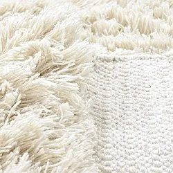 Ryijymatot - Fassale Hand Woven Wool Shaggy (valkoinen)