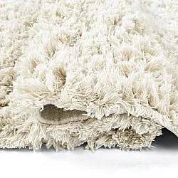 Ryijymatot - Fassale Hand Woven Wool Shaggy (valkoinen)