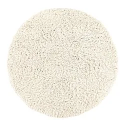 Pyöreät matot - Fassale Hand Woven Wool Shaggy (valkoinen)
