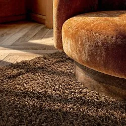 Ryijymatot - Melilla Hand Woven Wool Shaggy (ruskea)