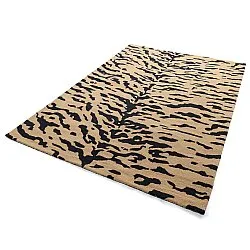 Ryijymatot - Zebra Tufted Wool Premium (beige/musta)