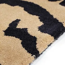 Ryijymatot - Zebra Tufted Wool Premium (beige/musta)