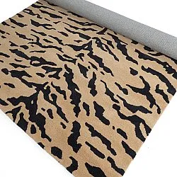 Ryijymatot - Zebra Tufted Wool Premium (beige/musta)