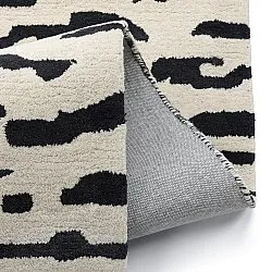 Ryijymatot - Zebra Tufted Wool Premium (valkoinen/musta)